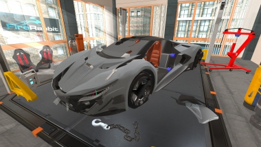 Build and fix your GT concept sports supercar in this 3D car mechanic simulator!